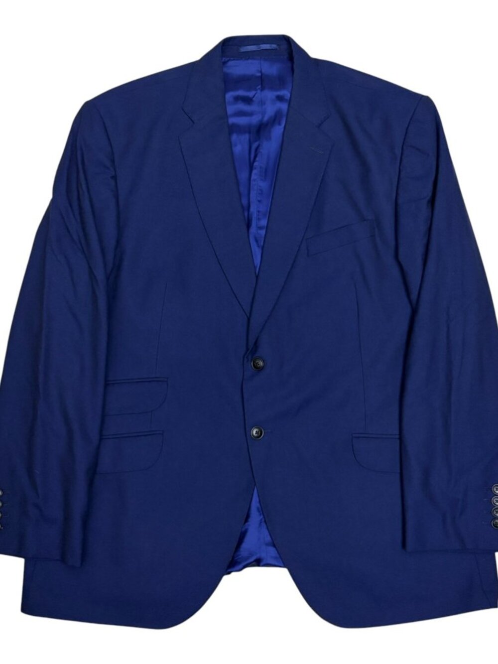 CHARLES TYRWHITT WOOL Blazer Sport Coat Blue Business Formal Jacket Mens 48L